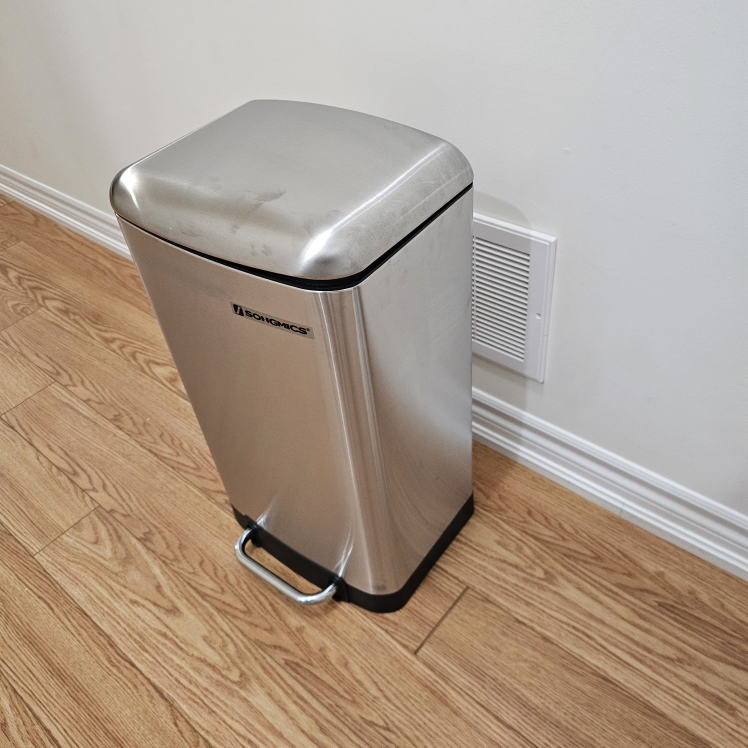 Songmic Stainless Steel Step Trash Can
