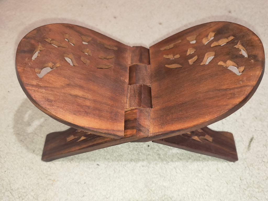 Intricate Wooden Book Rest