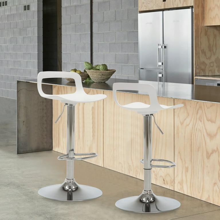 Bar Stool Modern White Bar (one item)