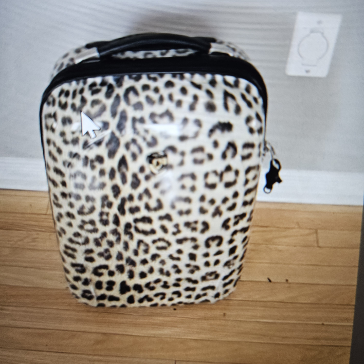 Leopard Print Carry-on Suitcase