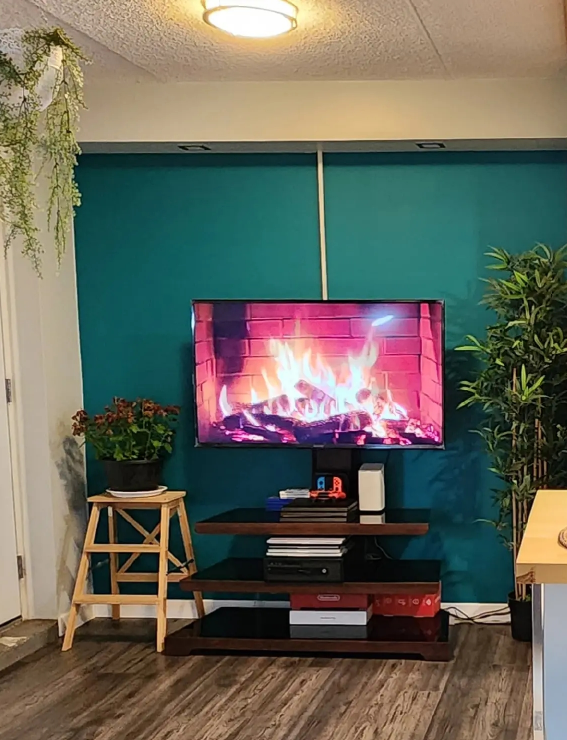 Black TV Stand