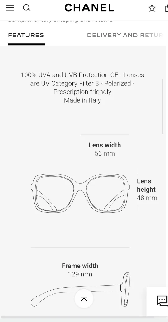 Chanel Sunglasses - Black Frame, Brown Lenses image indicator(10)