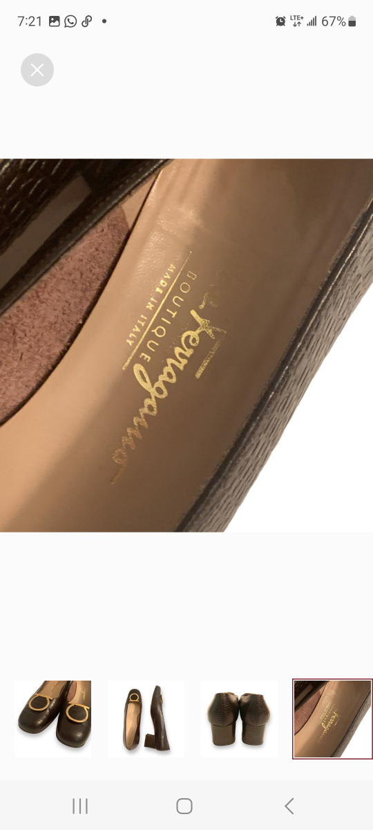Salvatore Ferragamo Women's Brown Leather Heels - photo 5