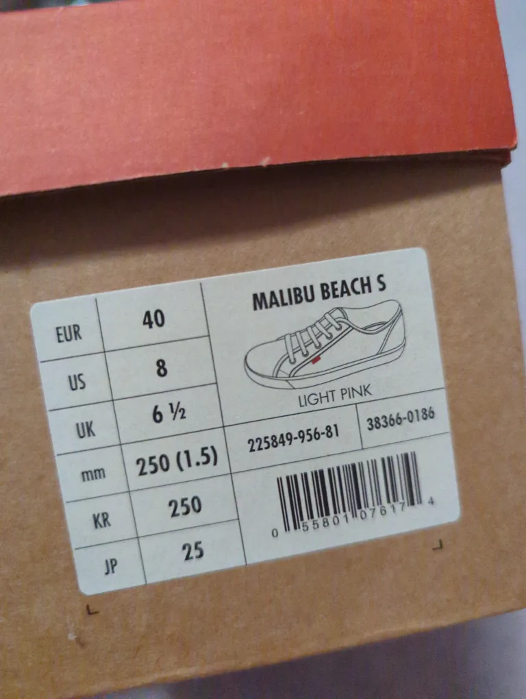 New Levi's Malibu Beach Women's Sneakers - Light Pink - Size 8 image indicator(3)