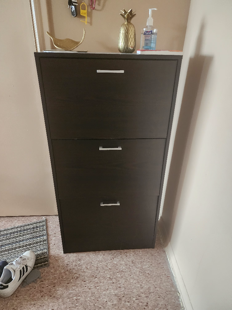 Three-Drawer Shoe Cabinet