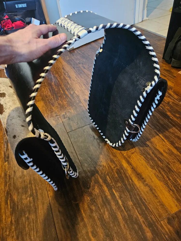 Manaal Enterprises Handmade Hair-onGenuine Cowhide Fancy Eques image indicator(6)