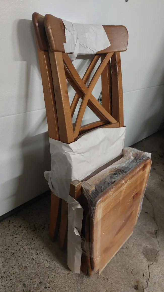 2 IKEA Ingolf  Wooden Chair image indicator(4)