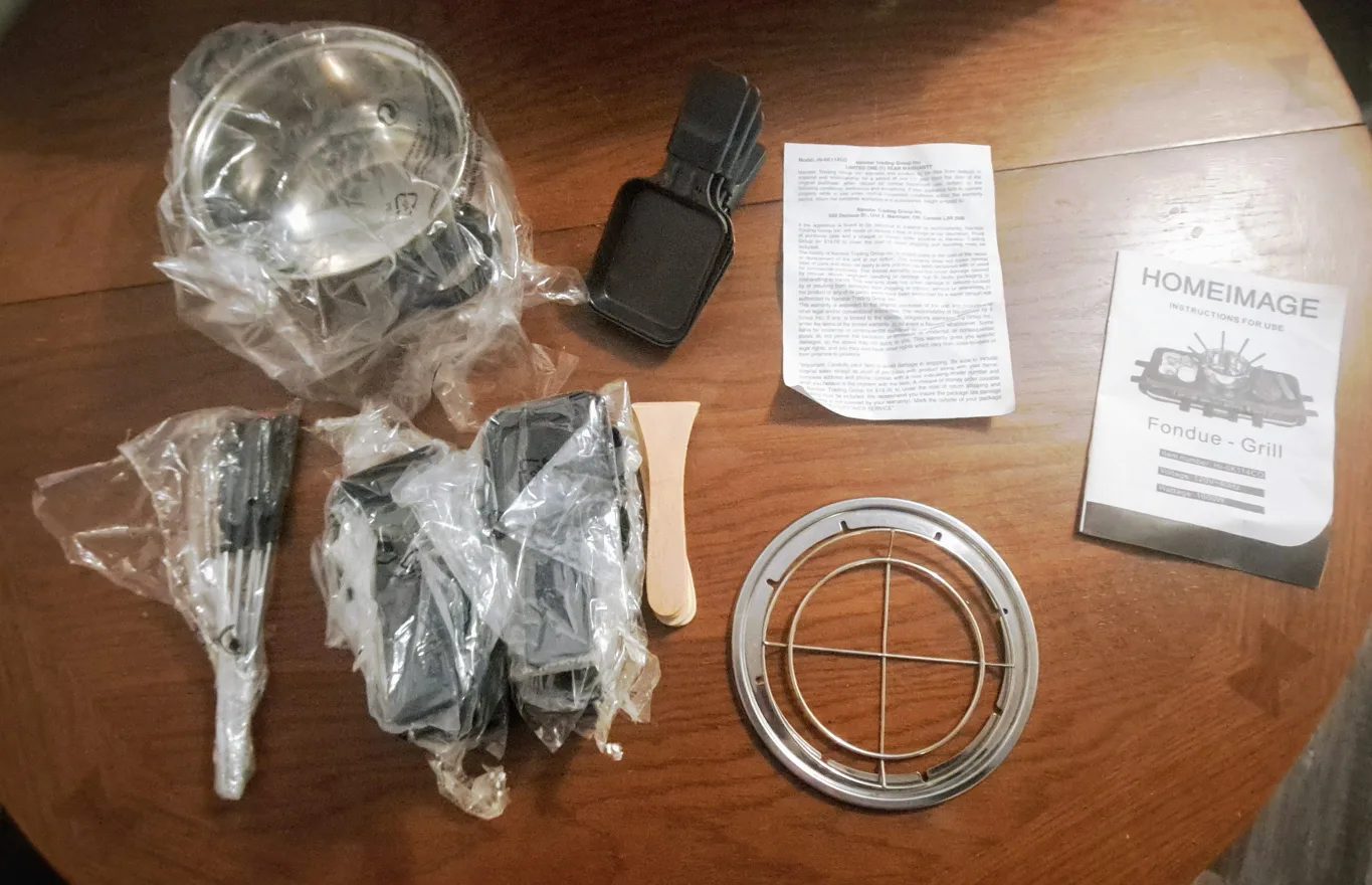 HomeImage Hot Pot Electric Grill & Fondue Set - 12 Servings image indicator(3)