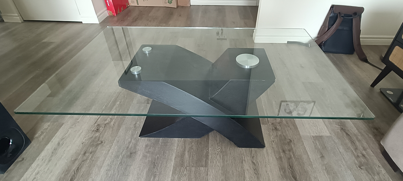 Modern Glass Top Coffee Table