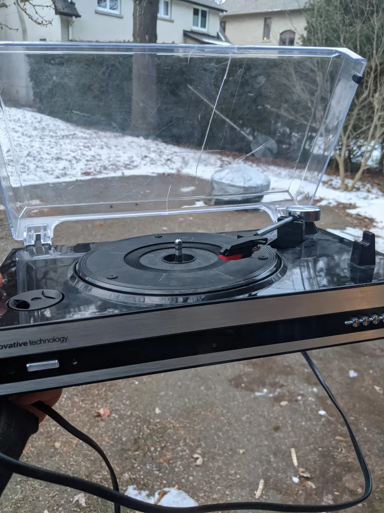 Portable Record Player with USB and Line Out image indicator(3)