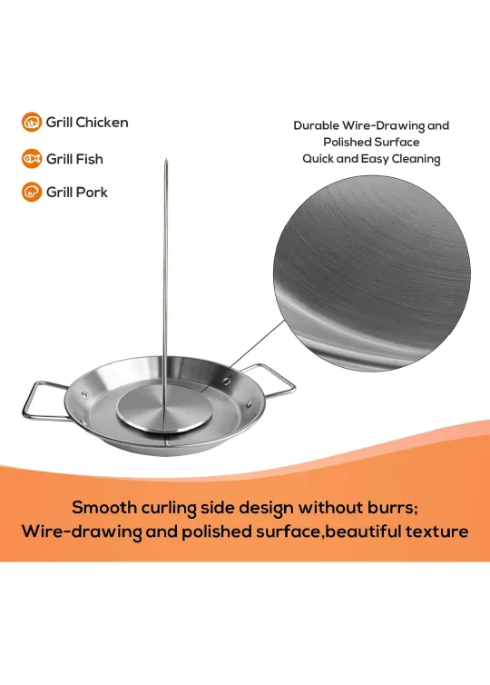 Stainless Steel Vertical Skewer Rotisserie Kit image indicator(7)