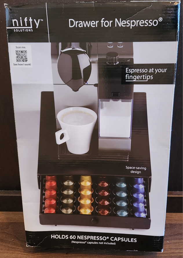 Nifty Solutions Nespresso Capsule Drawer - Holds 60 Capsules