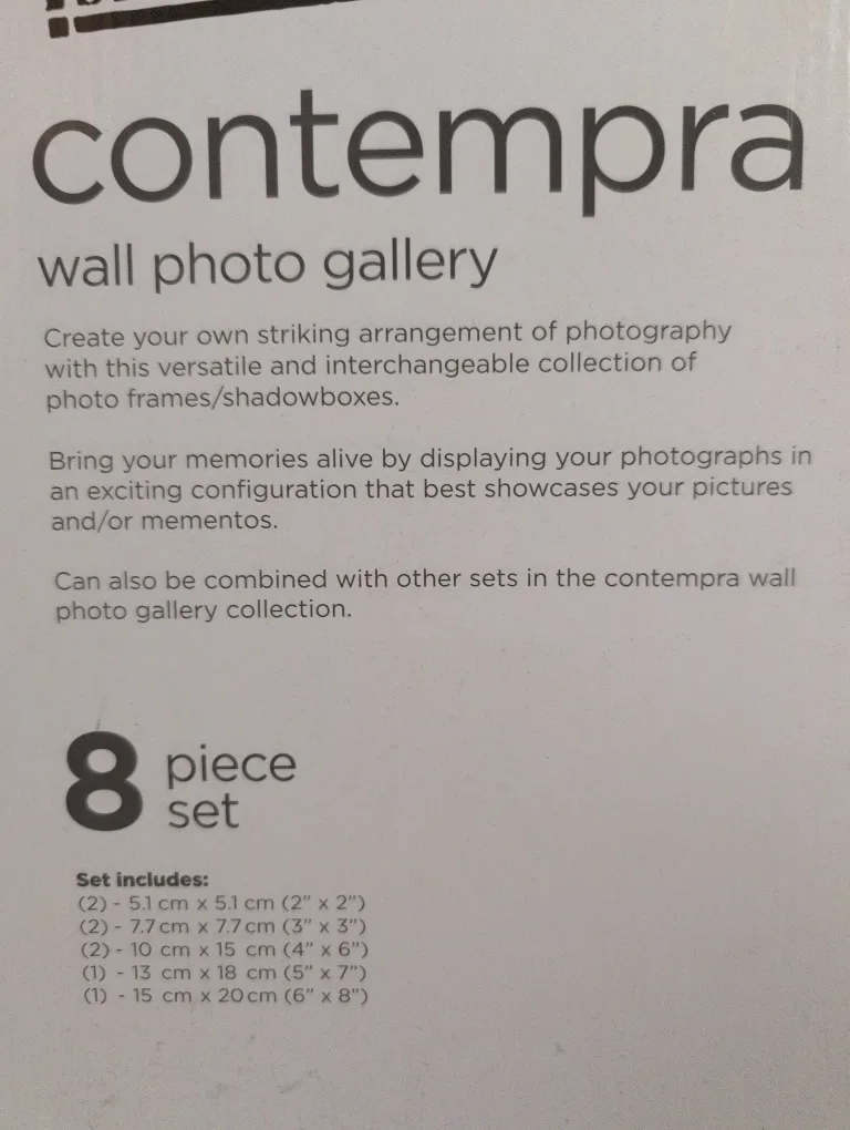 Kitchen Stuff Plus Contempra 8-Piece Wall Photo Gallery Set image indicator(3)