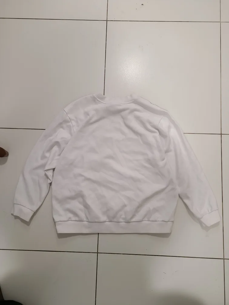 Adidas "The brand with the 3 stripes" white sweatshirt image indicator(2)