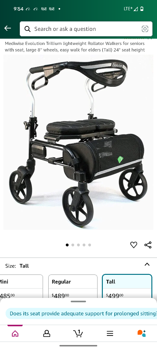 Mediwise Evolution Trillium Rollator Walker