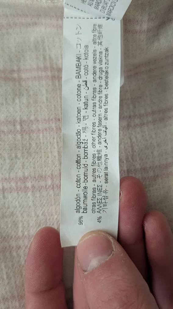 Zara Size M Red and White Striped Button-Up Shirt Jacket image indicator(3)