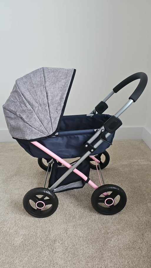 Doll Stroller - Pink and Grey - photo 2