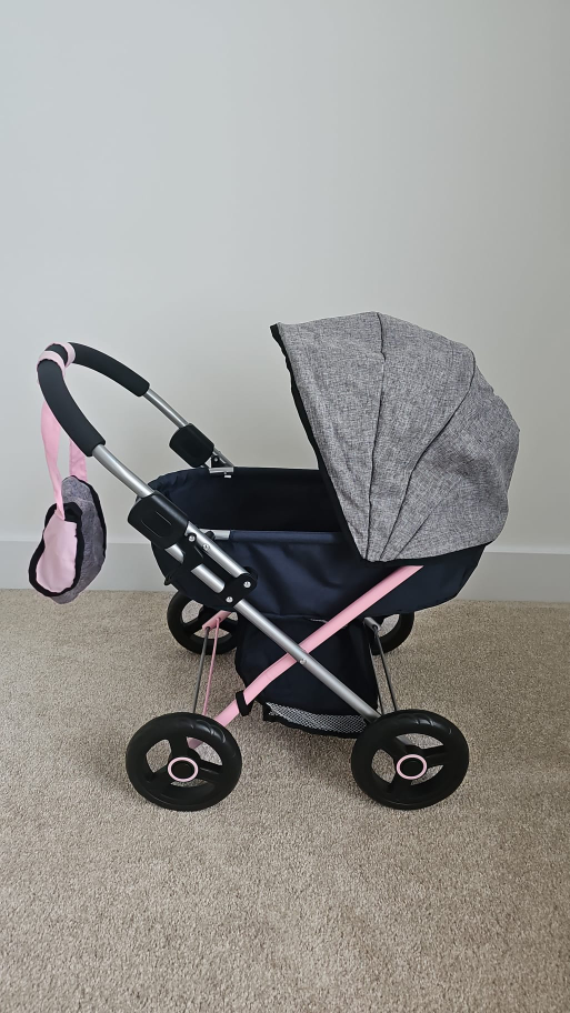 Doll Stroller - Pink and Grey - photo 3