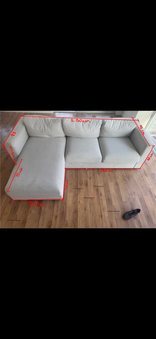 Sectional Sofa with Storage + Pillows