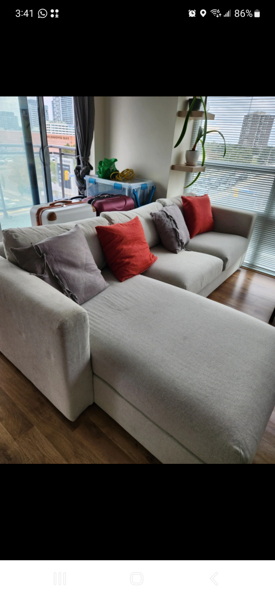 Sectional Sofa with Storage + Pillows - photo 3
