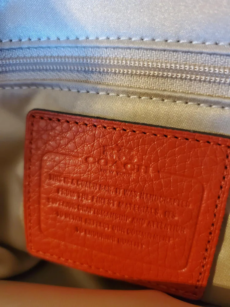 New Coach Red Leather Katheryn Triple Zipper Satchel. image indicator(5)