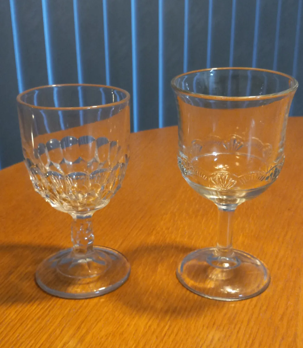 Antique Water goblets, lot of 10 image indicator(4)