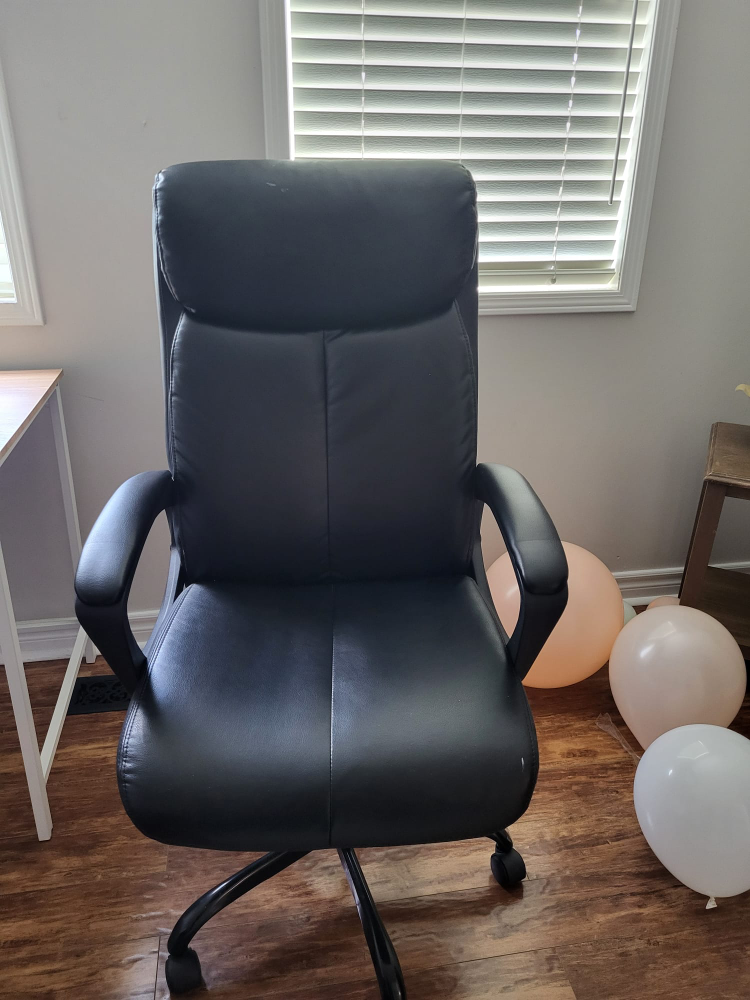 Black Leather Office Chair