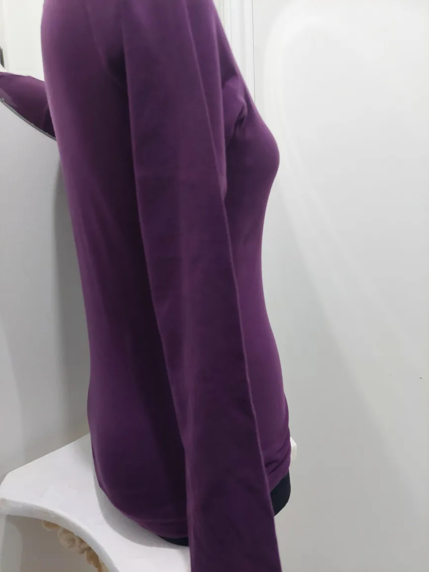 Ellen Tracy Long Sleeve T-Shirt - Purple, Size M image indicator(6)