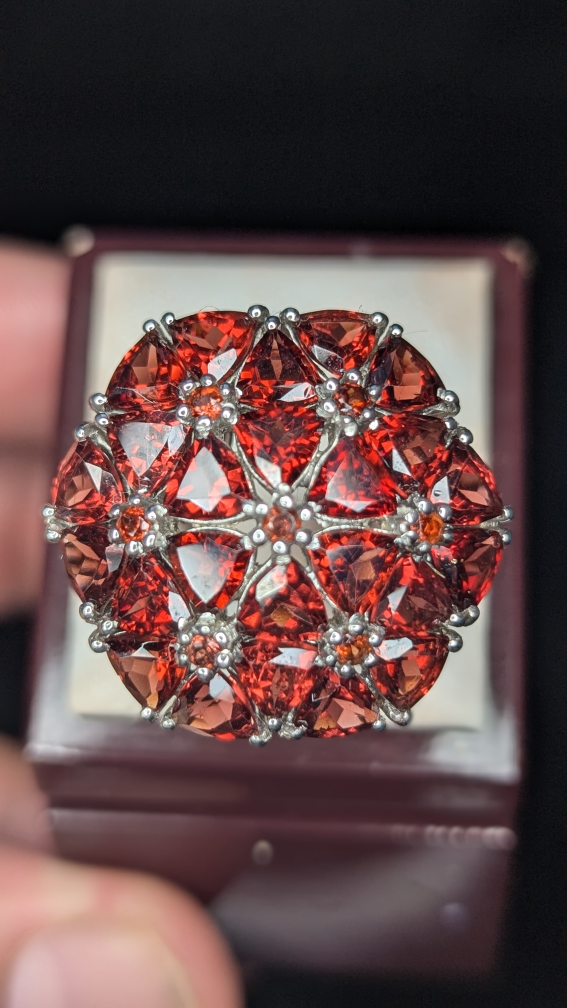 Stunning Garnet Statement Ring - photo 3