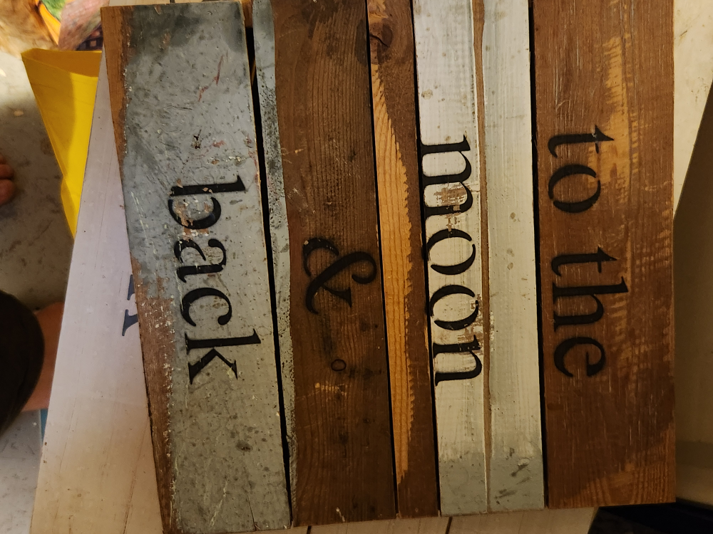 Set of 13 Farmhouse Style Wooden Signs