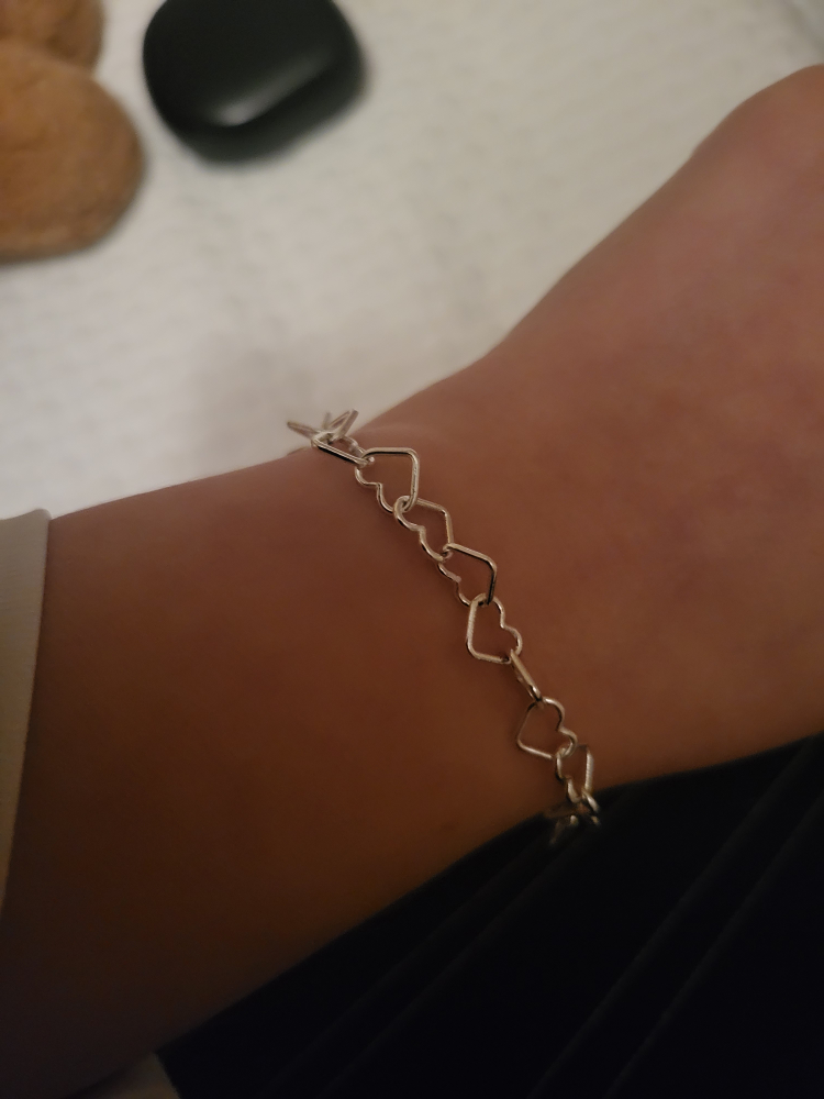 Silver Heart Bracelet