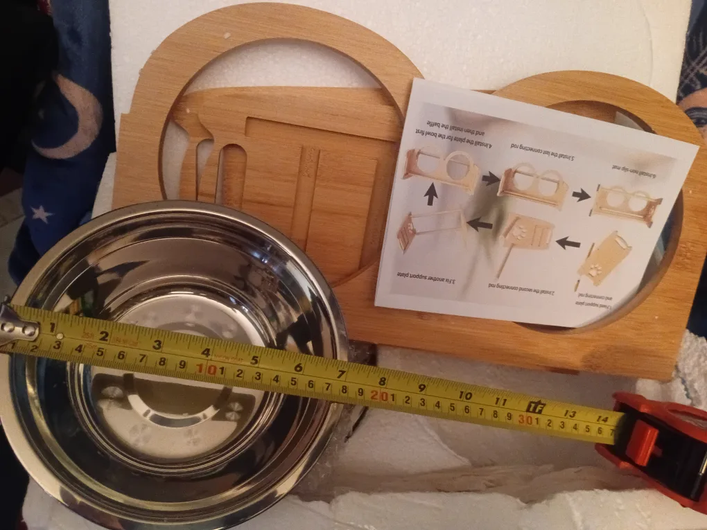 NEW!   2 Dog Bowls with Raised Stand image indicator(3)