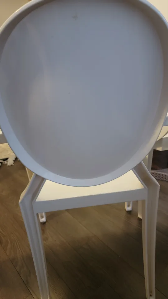 Pair of Kartell Masters White Ghost Chairs image indicator(6)