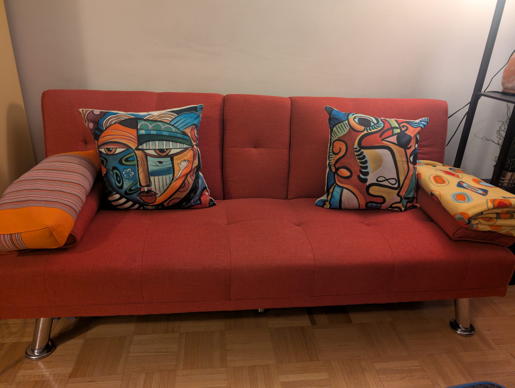 Ebern Designs Red Sleeper Sofa Bed - photo 2