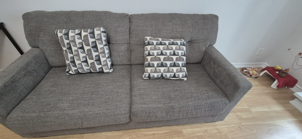 Grey  with Two Throw Pillows - photo 3