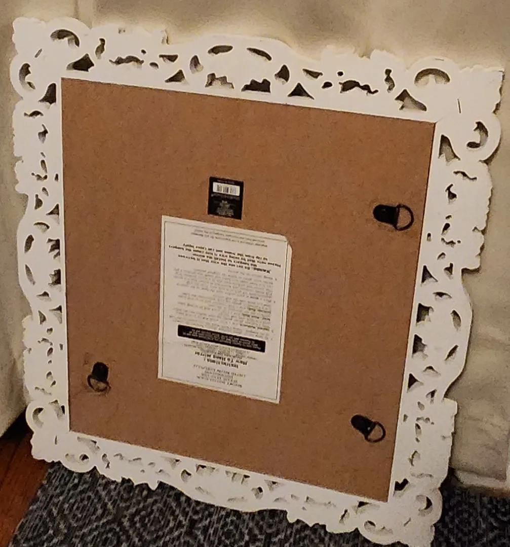 white wooden framed mirror image indicator(2)