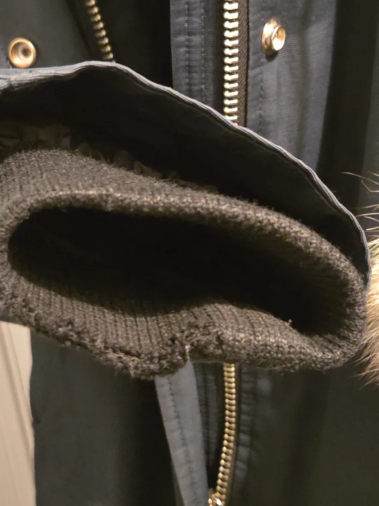 Authentic Moose Knuckles Stirling Parka Navy w/Natural Fox Fur image indicator(3)