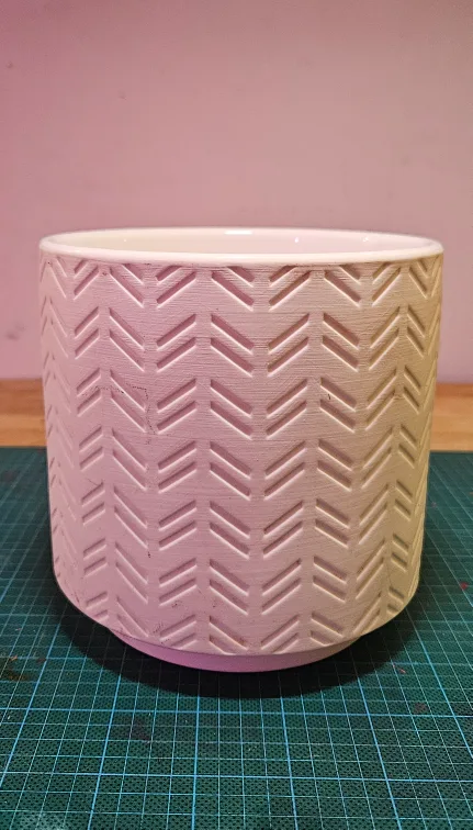 White Ceramic Planter Pot thumbnail