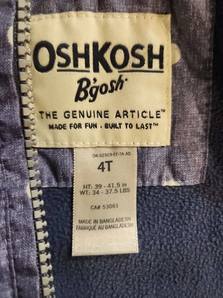 Osh Kosh Girls' Light Jacket (4T) image indicator(2)
