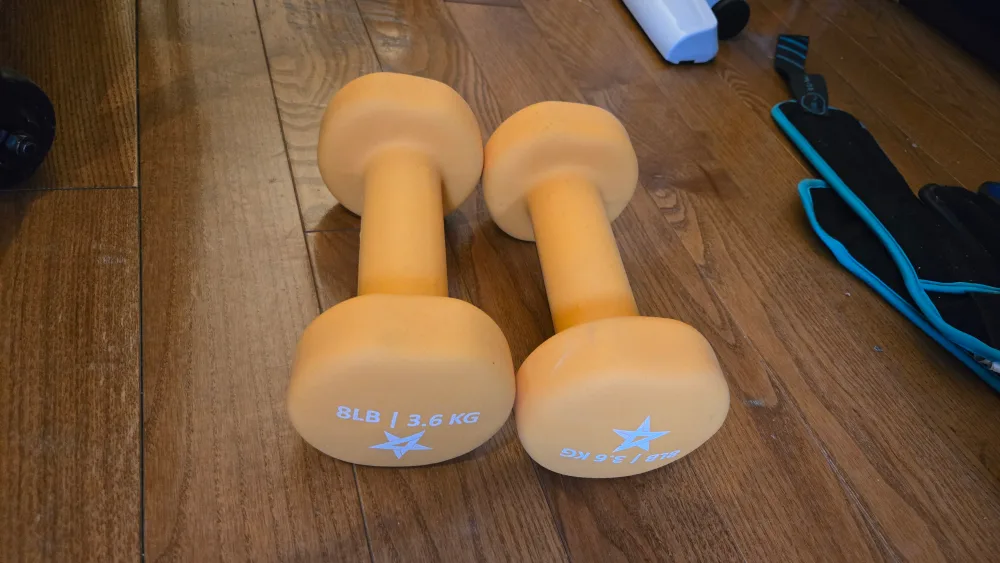 8LB Dumbbells - Yellow thumbnail