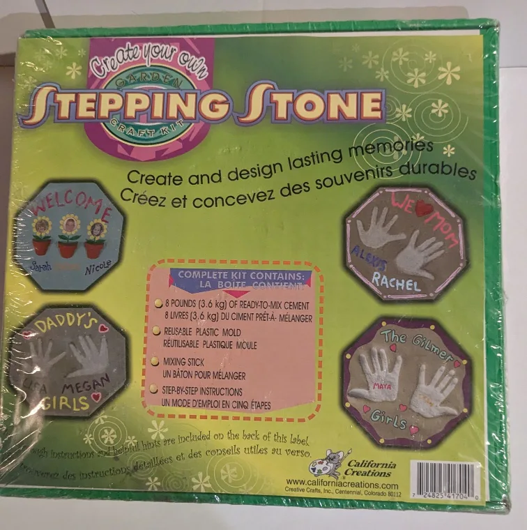 DIY Garden Stepping Stone Craft Kit - Children's Hands image indicator(2)