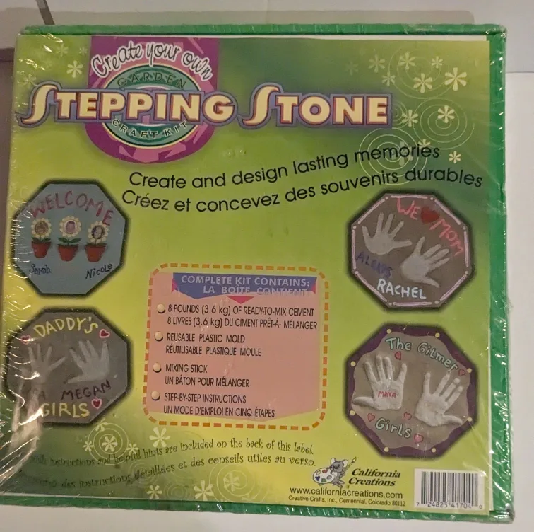 DIY Garden Stepping Stone Craft Kit - Children's Hands image indicator(3)