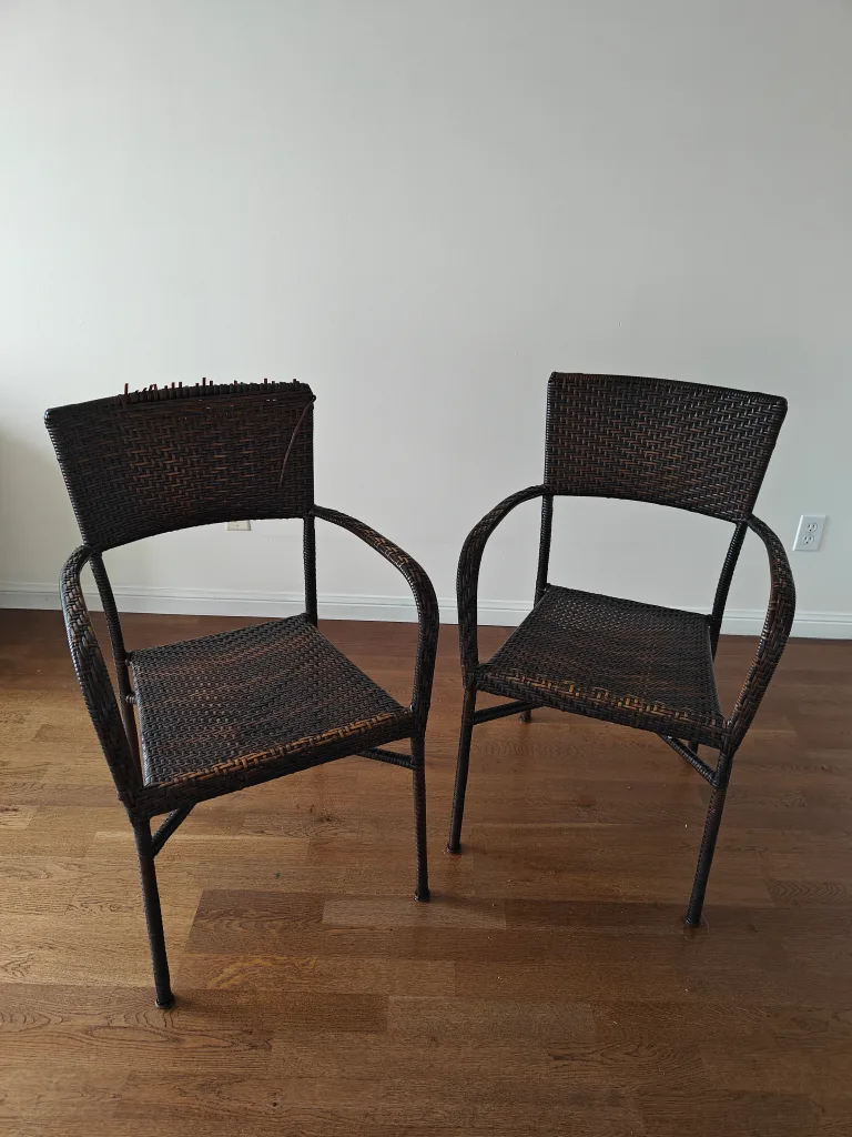 Pair of Wicker Armchairs thumbnail