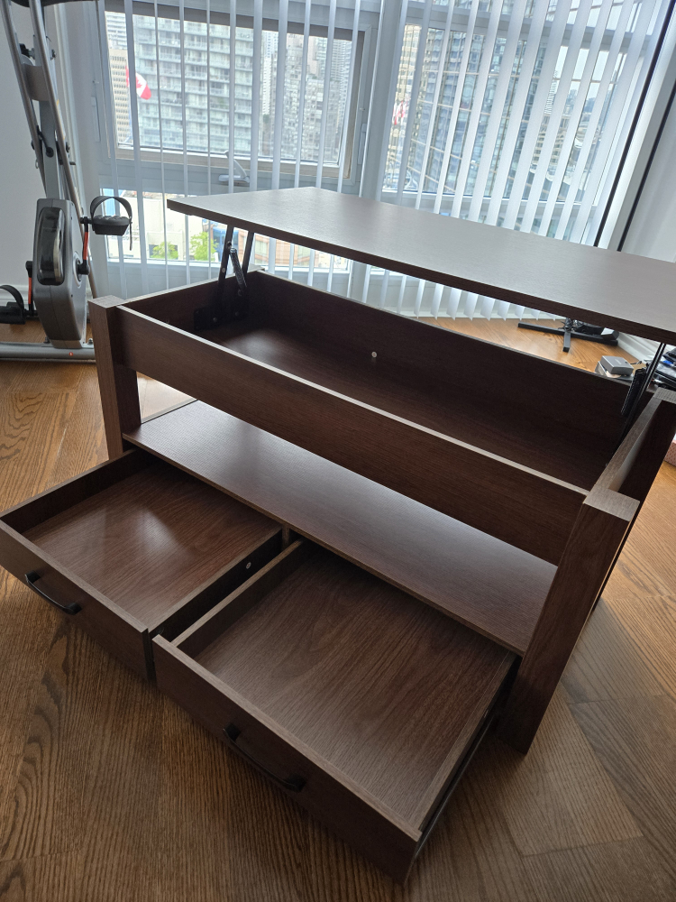 Lift Top Coffee Table with Storage - photo 3