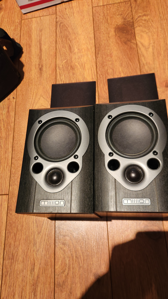 Mission speakers - pair of bookshelf speakers