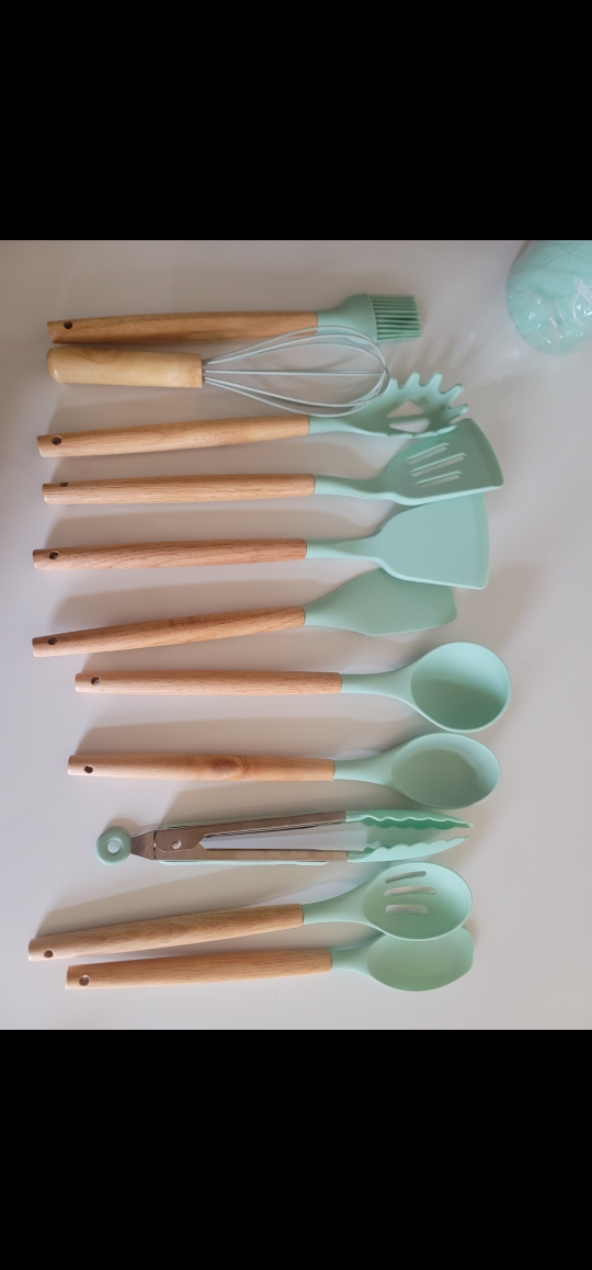 brand new 12 piece silicone kitchen utensils - photo 3