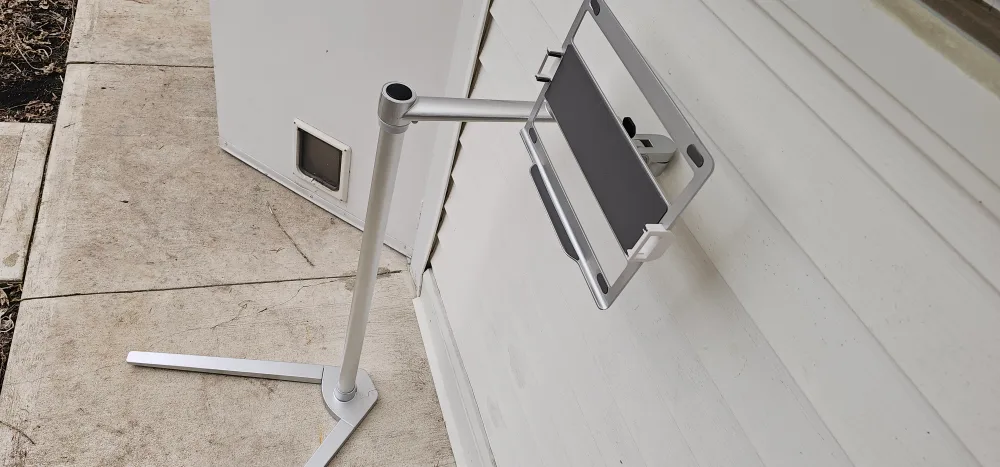Adjustable Tablet Stand Floor Mount #freecycle thumbnail