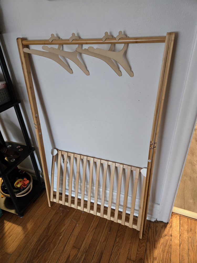 Bamboo Children's Clothing Rack - photo 3
