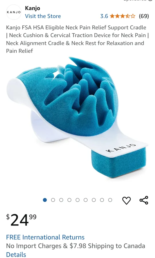 Neck Pain Relief Support Cradle Pillow image indicator(2)