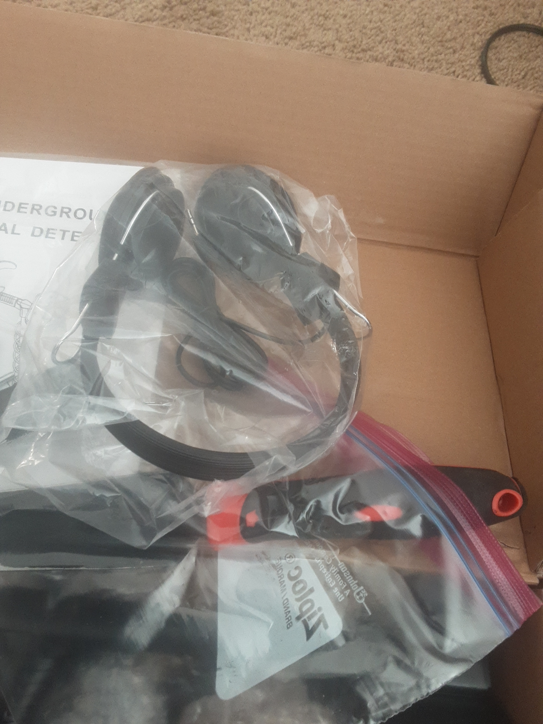 Underground Metal Detector, 4030, head phones and digger - photo 4